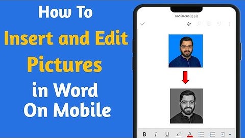 How to Edit Pictures in MS Word on Mobile | How to Insert and Edit Pictures in Word on Mobile 