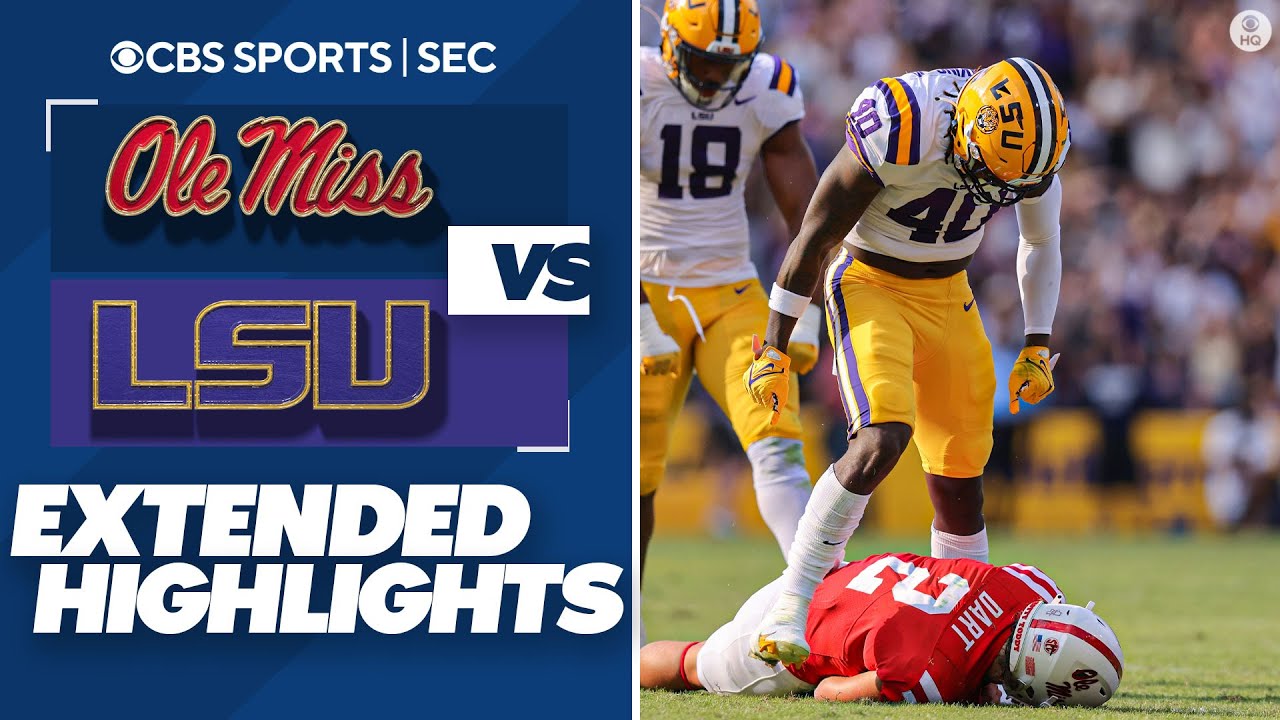 No. 7 Ole Miss at LSU Extended Highlights Tigers 14point