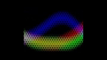 wave on hexagons. Draw by openFrameworks