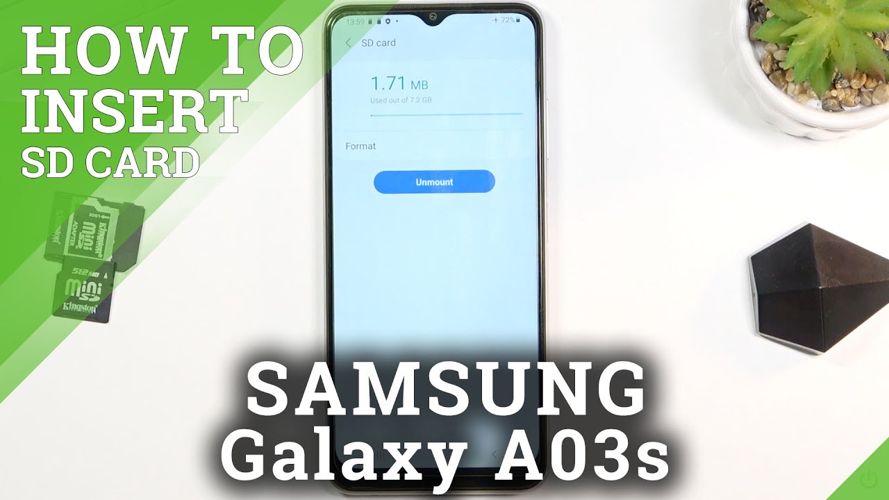 How to Format SD Card in SAMSUNG Galaxy A03s Erase Memory Card YouTube