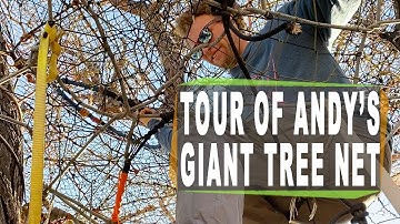HUGE tree nets with Andy Lewis - Modern day tree forts