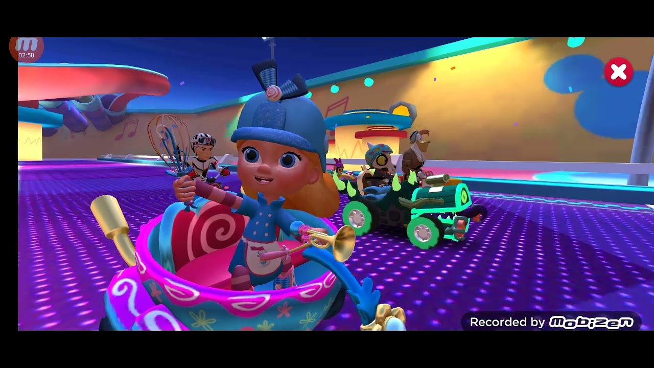 Disney all-star racers - lucky Dime Cup (alice) Gameplay - YouTube