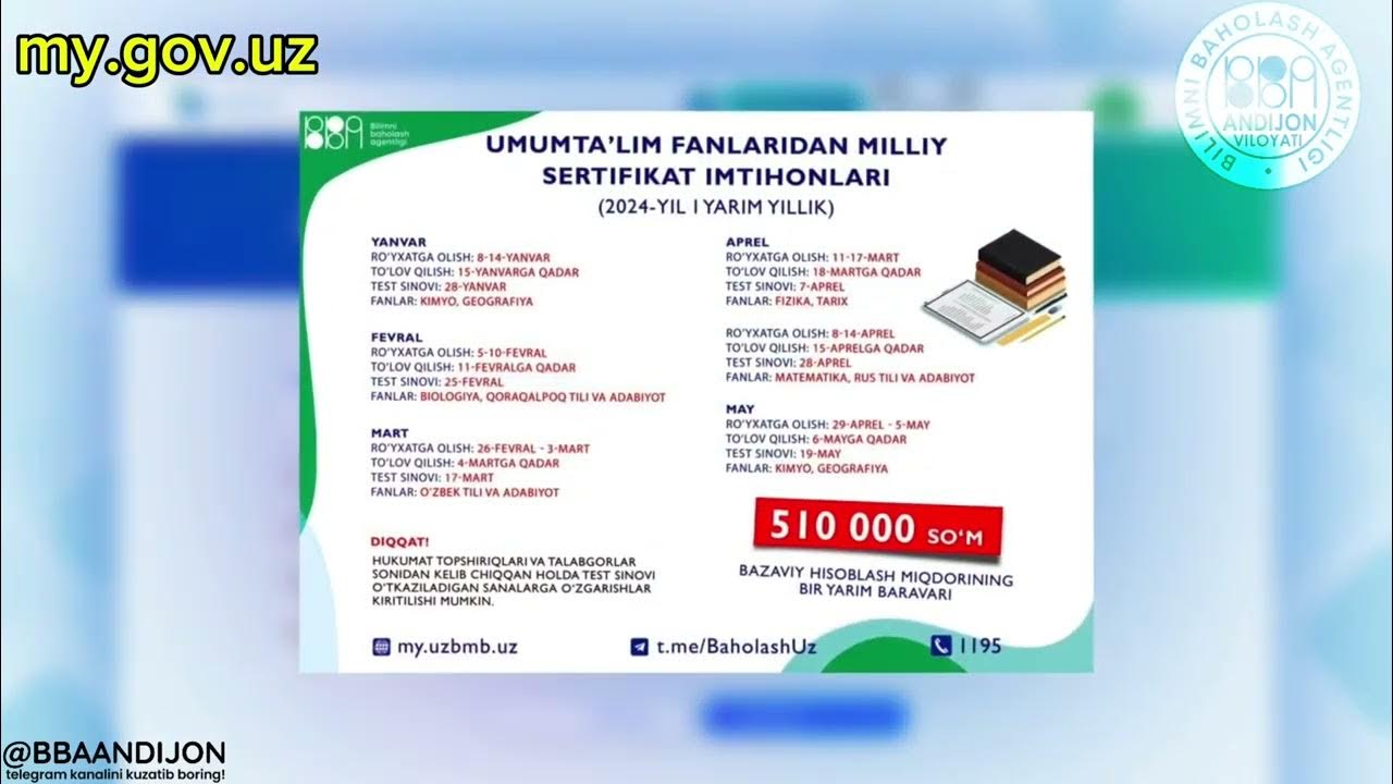 20 minut uchun sertifikat