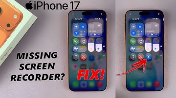 How To FIX Missing Screen Recorder Icon On iPhone 17 / 17 Pro