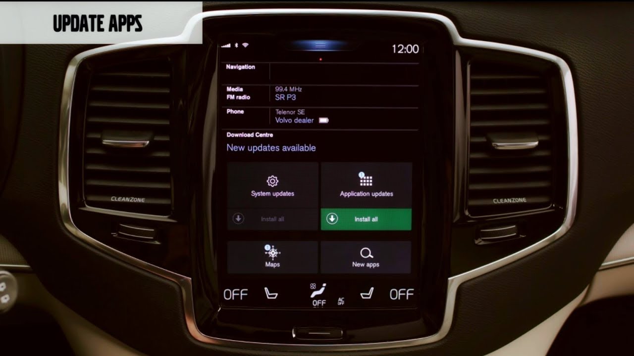 Volvo How to Update apps with Volvo Sensus Connect YouTube