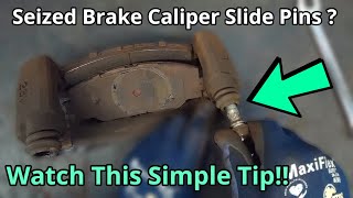 Stuck Caliper Slide Pin? A Quick Brake Service Tip - How To DIY screenshot 5