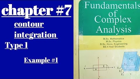 Complex Analysis// Contour  Integration// chapter #7// Type 1 With example:1