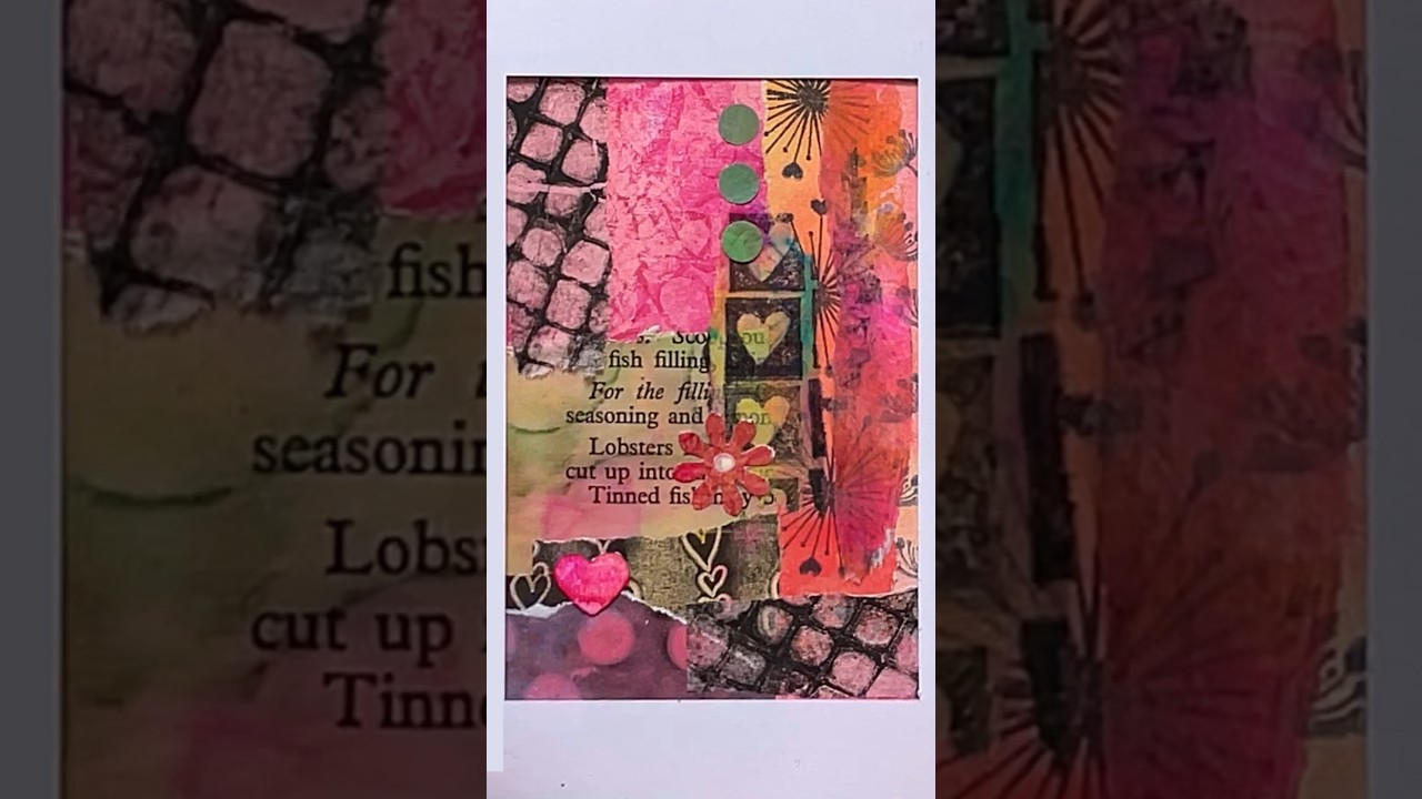 Mini Collage with Gelli Prints  
