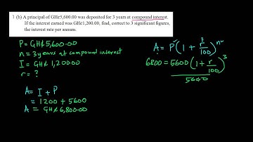 #1b Compound Interest | Financial Arithmetics | WASSCE 2016 | Learnira