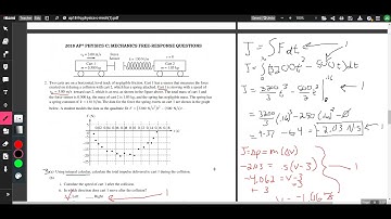 AP Physics C Mechanics 2018 Question 2