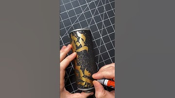 Lettering Process on a Paint Can in Timelapse #shorts #timelapse #art #craft #DIY