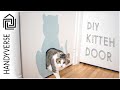 DIY Cat Door for Hollow Core Interior Doors