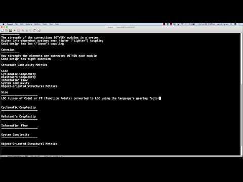 Measuring Complexity