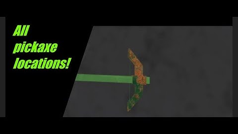 How to get all the Pickaxes (All locations of the pickaxes) [After The Flash Mirage]