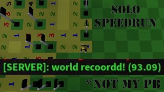 blockerman's minesweeper speedrun [default; solo; 93.09]