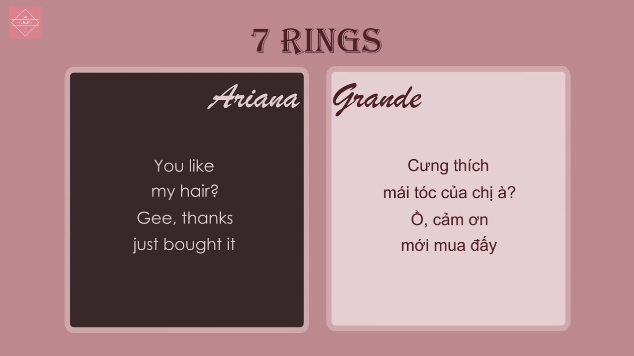 [Vietsub + Lyrics] 7 Rings - Ariana Grande