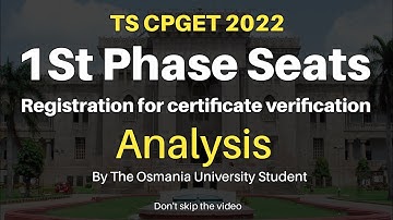 TS CPGET 2022 | Registration For Certificate Verification #cpget2022