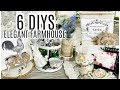 🌿6 DIY DOLLAR TREE DECOR CRAFTS ELEGANT FARMHOUSE TRASH TO TREASURE 🌿"Let's Stay Home ep 7