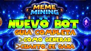 🧐TUTORIAL | El Nuevo Bot de Telegram: Meme Mining