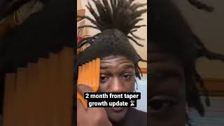 Front taper growth update #dreads # #freeformlocs #haircut #hairgrowth