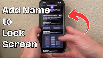 Hoe u uw naam aan het vergrendelscherm van uw iPhone kunt toevoegen (vergrendelscherm wijzigen)