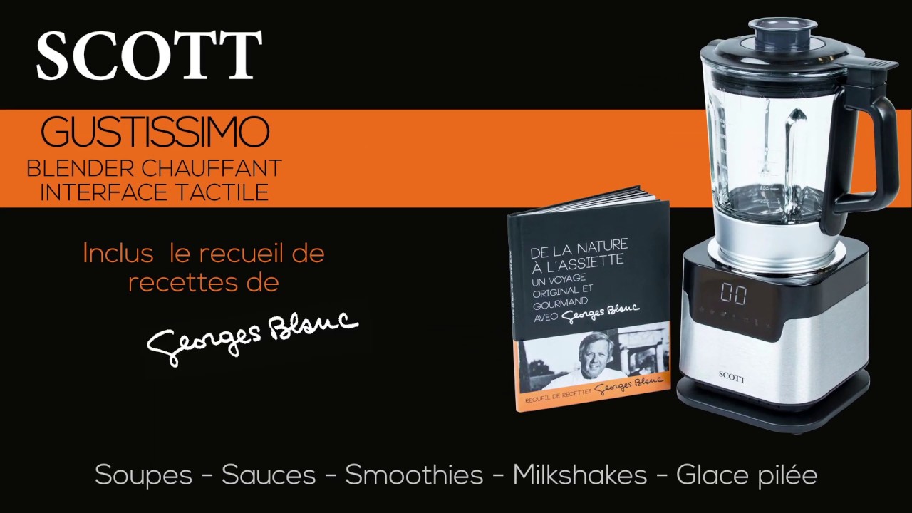 cuisinart Blender chauffant et cuisson vapeur Gustissimo 1000 W Scott