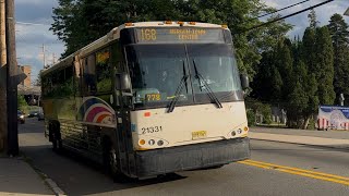 NJ Transit 2021 MCI D4500CT #21331 on the 168 @ Fairview Avenue