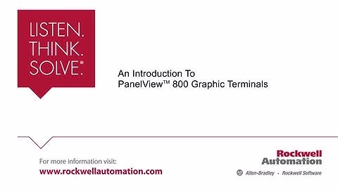PanelView 800 Graphic Terminals Product Animation
