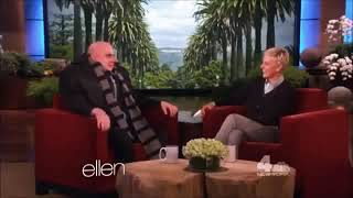 The Ellen DeGeneres show, but Gru expresses how he hates the starbucks in Albuquerque