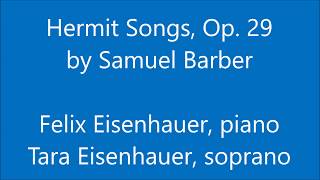 Hermit Songs, Op. 29 by Samuel Barber