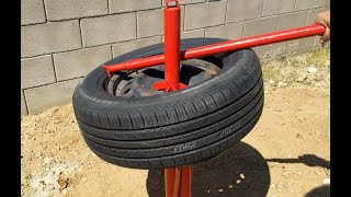 My Install and Use of a Budget Manual Tire Changer for Small Garage or Home