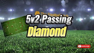 High Intensity 5v2 Passing Diamond | Football / Soccer Rondo