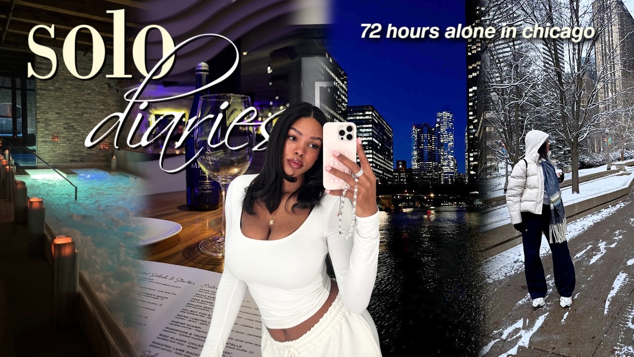 72 hours alone in chicago 🏙️ | solo dates + boat tour + late night side quests + spa day + more!
