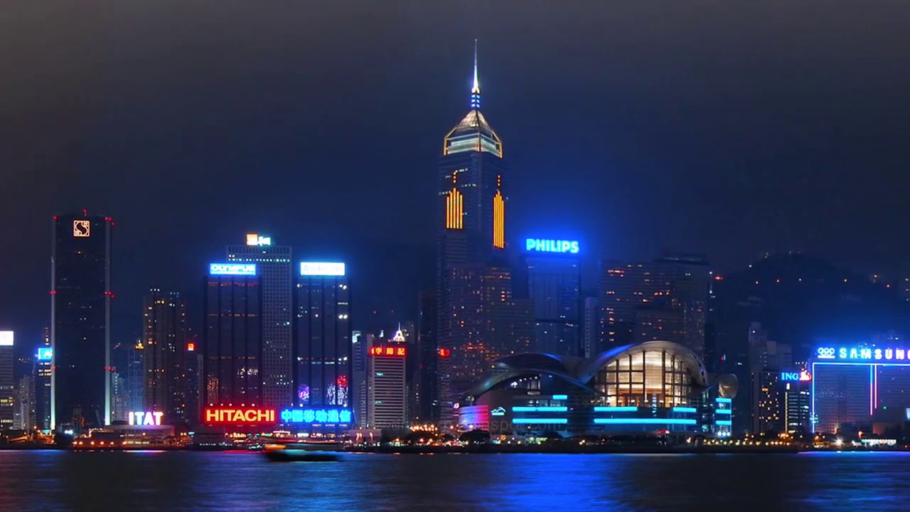 Hong Kong Night Skyline In Hd 香港夜景 高清 Youtube