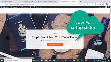 demo import process for ample blog pro
