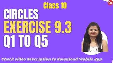 Ex 9.3 Q1 to Q5 NCERT EXEMPLAR | Circles | Class 10 NCERT Maths | By Rashmi Sharma