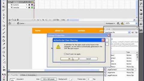 Building Websites in Flash CS3 (07-attaching Movie Clips with ActionScript)