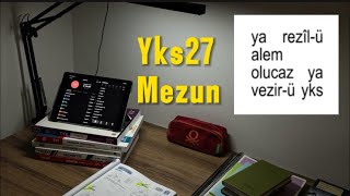 Yks27 +6 saatlık mezun çalışması | YENİDEN BAŞLAMAK +zamanın kıymeti hakkında #yks2027 #yks vlog 