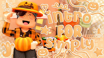 roblox GFX INTRO for SIMPLY *commissioned* || cozylemonsquish