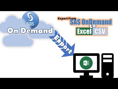 SAS OnDemand|Export to Excel or CSV File from SAS OnDemand Cloud|Download from SAS OnDemand|Leanerea