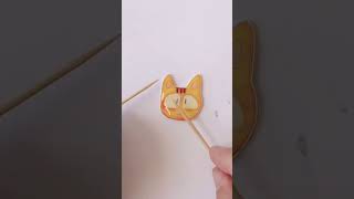 Funny Yellow Cat Handmade Pins