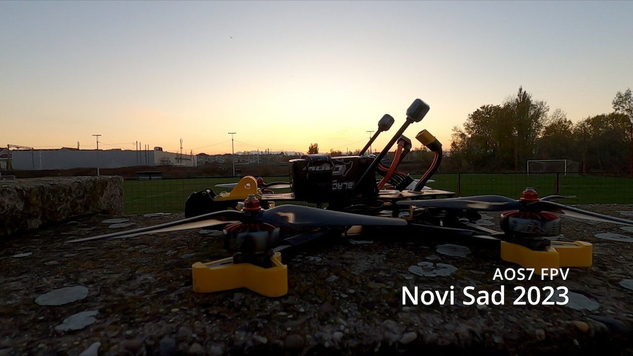 AOS 7 FPV - Railroad at Sunset - YouTube