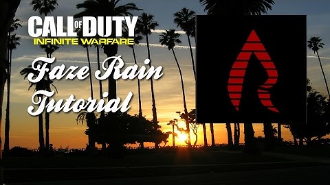 Faze rain emblem tutorial infinite warfare call of duty