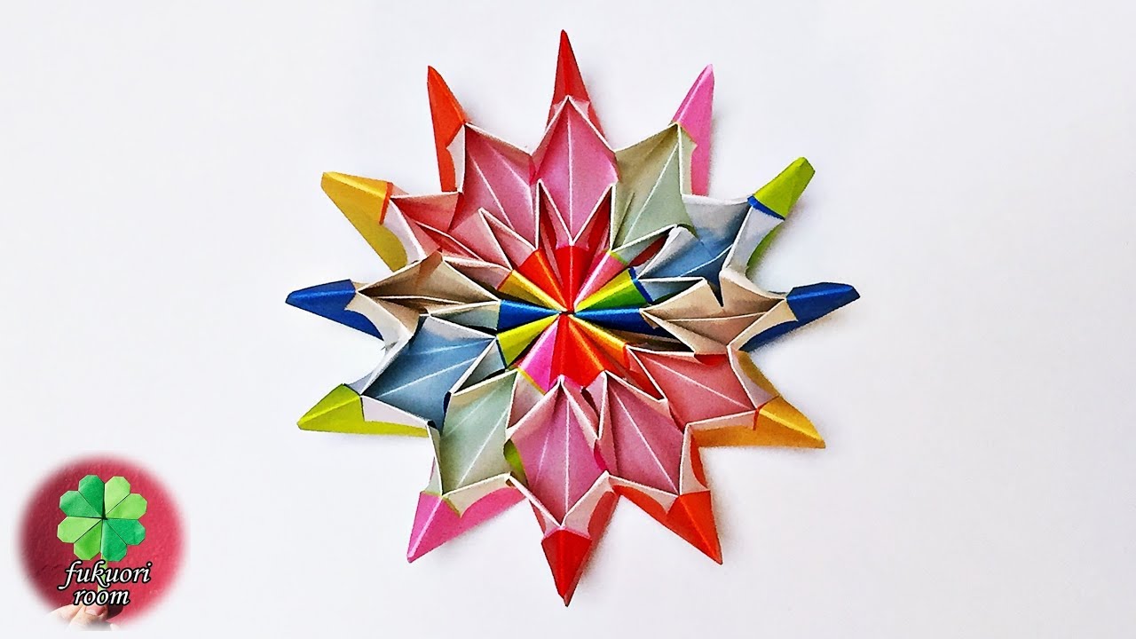 形が変わる折り紙 花火の作り方 遊べる楽しいおもちゃ Fukuoriroom