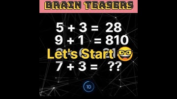 🤔Can You Solve this maths Puzzle? #shorts #maths