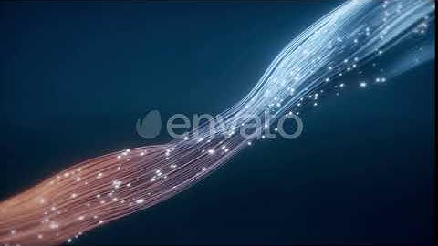 Glowing Fiber Optic Cable | Motion Graphics - Envato elements
