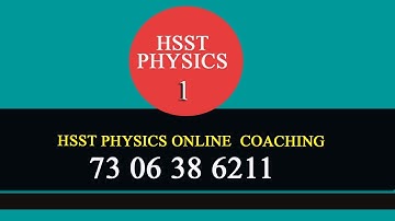 HSST Physics Solved Questions | Kerala PSC | HSST Physics 2025
