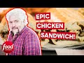 Guy fieri tries delicious 109 chestnut chicken sandwich  diners driveins  dives