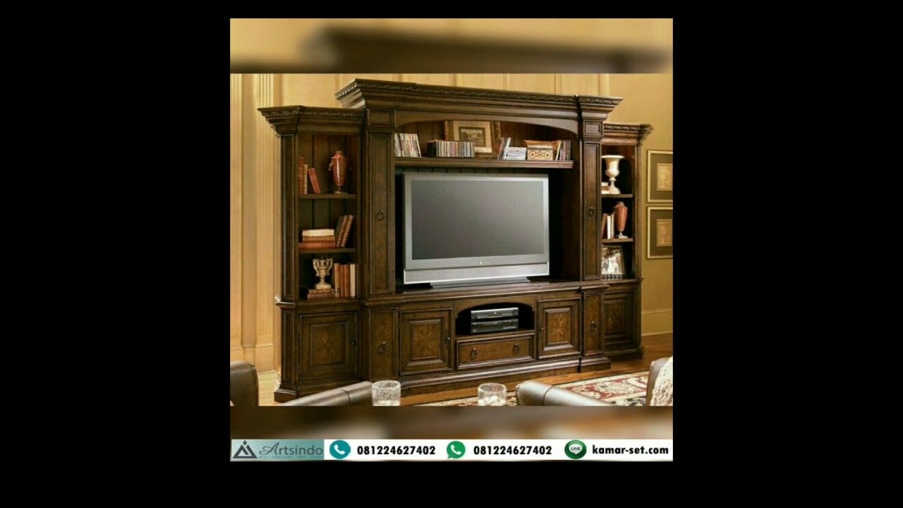  Lemari  Tv  Mewah Klasik Minimalis  Modern 081224627402 YouTube
