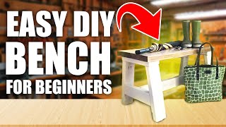 DIY Wood Bench for Beginner Woodworkers | Pocket Hole Project